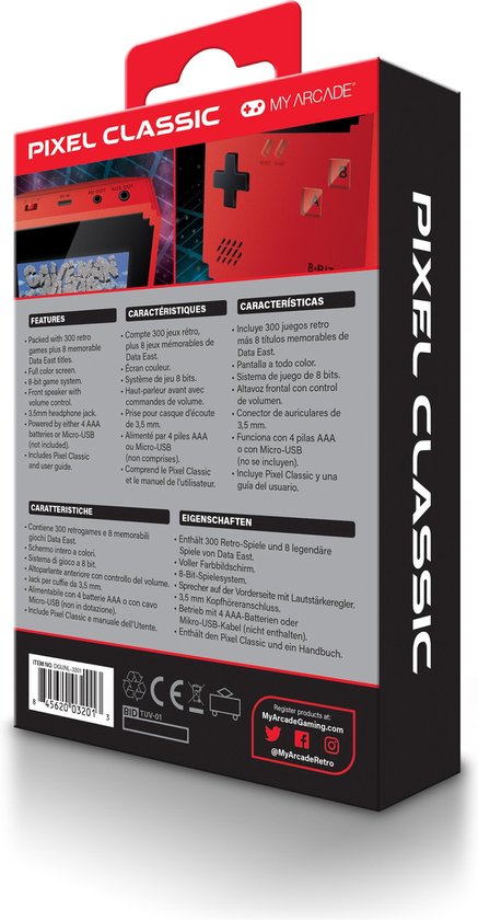 My Arcade Pixel Classic handheld gaming systeem
