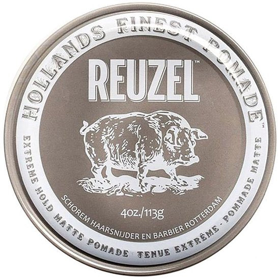 Reuzel haarpomade - Extreme Hold matte special pink edition - 113 gram