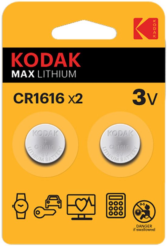 CR1616 knoopcel batterijen - 2 stuks