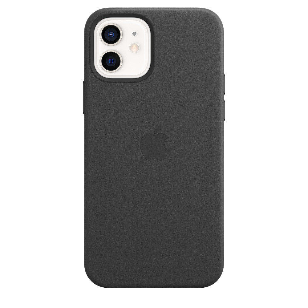 Apple iPhone 12/12 Pro Leather Case met MagSafe - Zwart