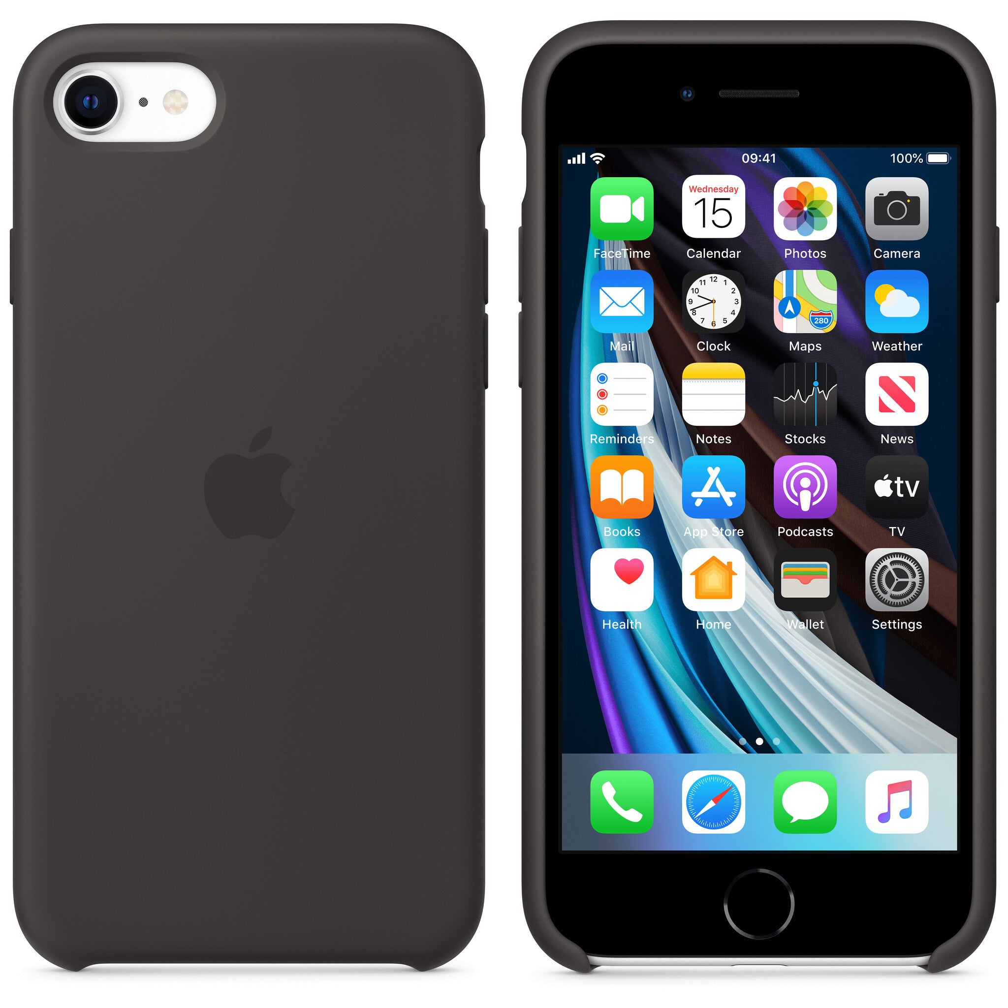 Apple Silicone Case voor iPhone 7/8/SE (2020 en 2022) - Grijs