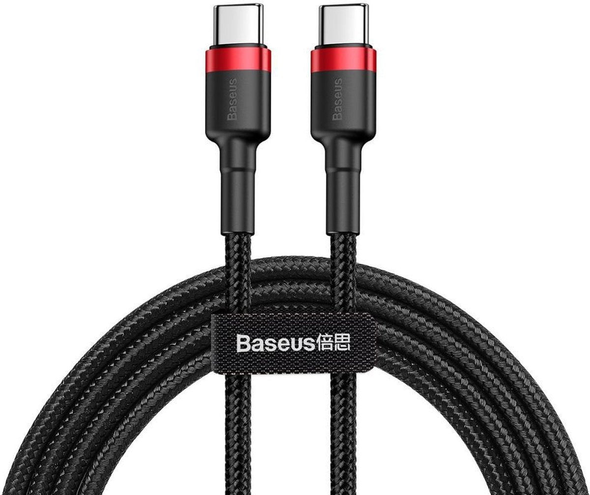 Baseus Cafule Series USB-C naar USB-C Kabel - 1 meter - Rood/Zwart