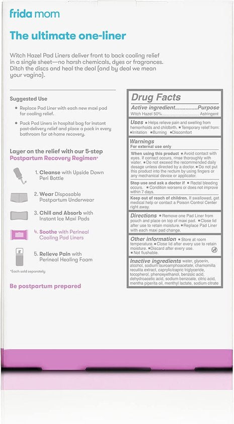 Frida Mom koelkussenvoeringen - witch hazel - postpartumzorg - 24 stuks