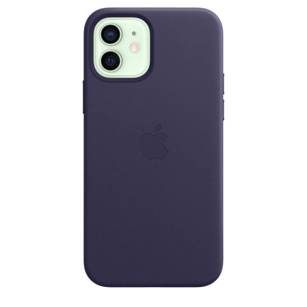 Apple iPhone 12/12 Pro Leather Case met MagSafe - Deep Violet