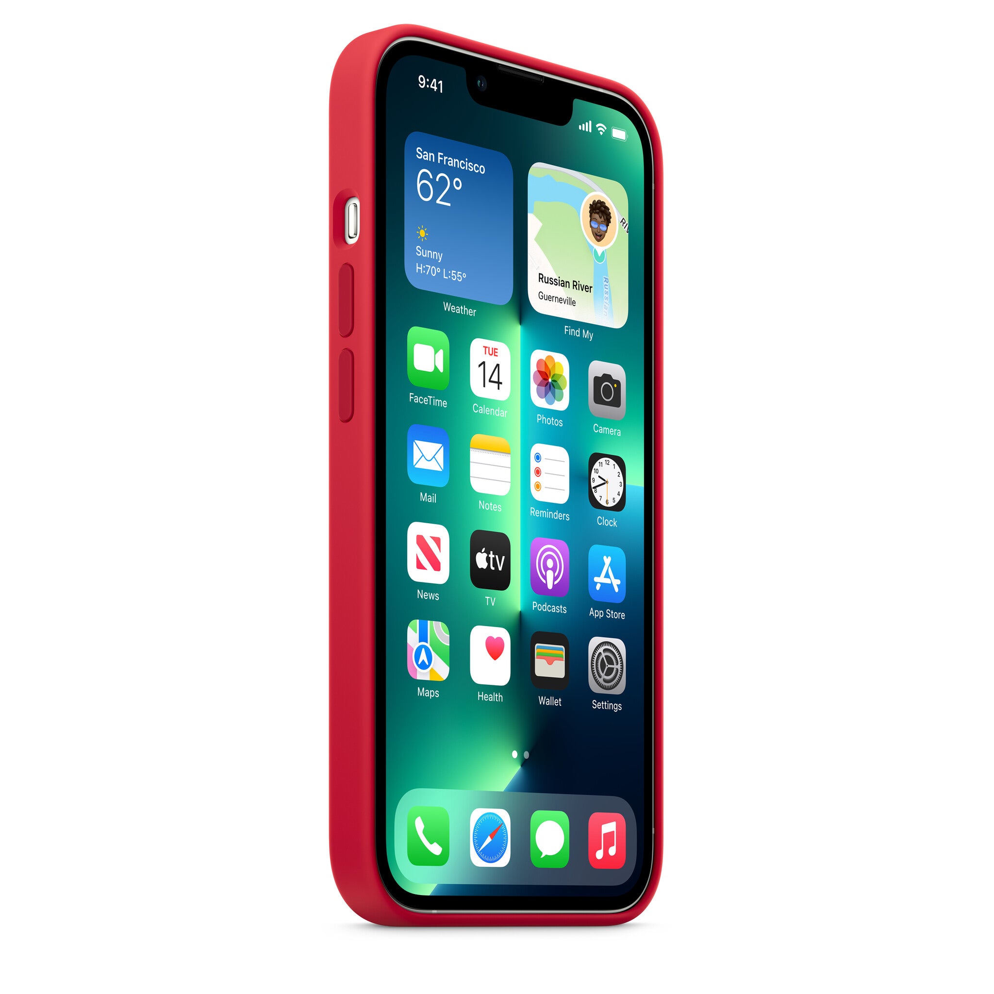 Apple iPhone 13 Pro Silicone Case met MagSafe - (PRODUCT)RED