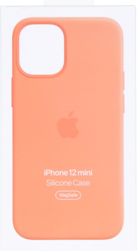 Apple iPhone 12 mini hoesje - siliconen MagSafe - Kumquat