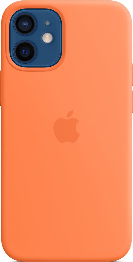 Apple iPhone 12 mini hoesje - siliconen MagSafe - Kumquat