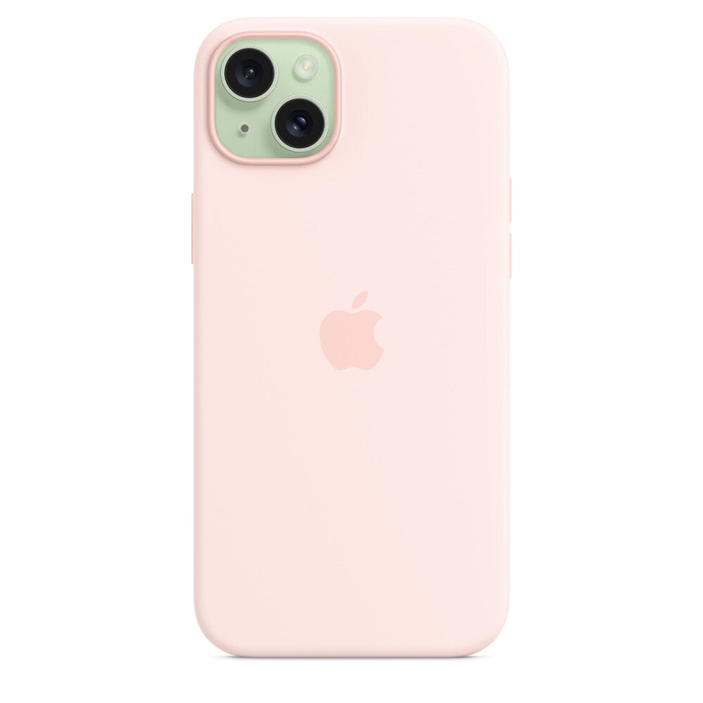 Apple iPhone 15 Plus Silicone Case met MagSafe - Licht Roze