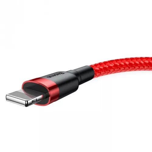 Baseus USB naar Lightning Kabel - 0.5 meter - Rood