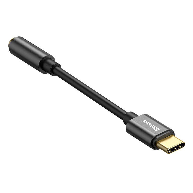 Baseus Type-C naar 3,5 mm Adapter L54 - Zwart