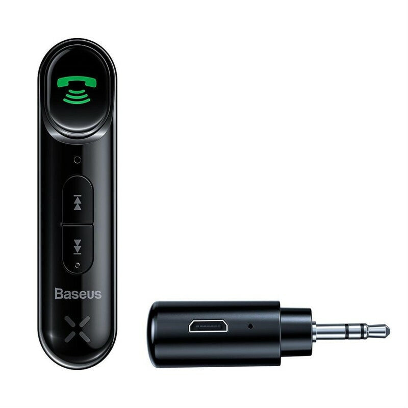 Baseus Bluetooth Receiver Auto Kit - AUX Adapter 3.5 mm - Bluetooth 5.0, ingebouwde microfoon - Zwart