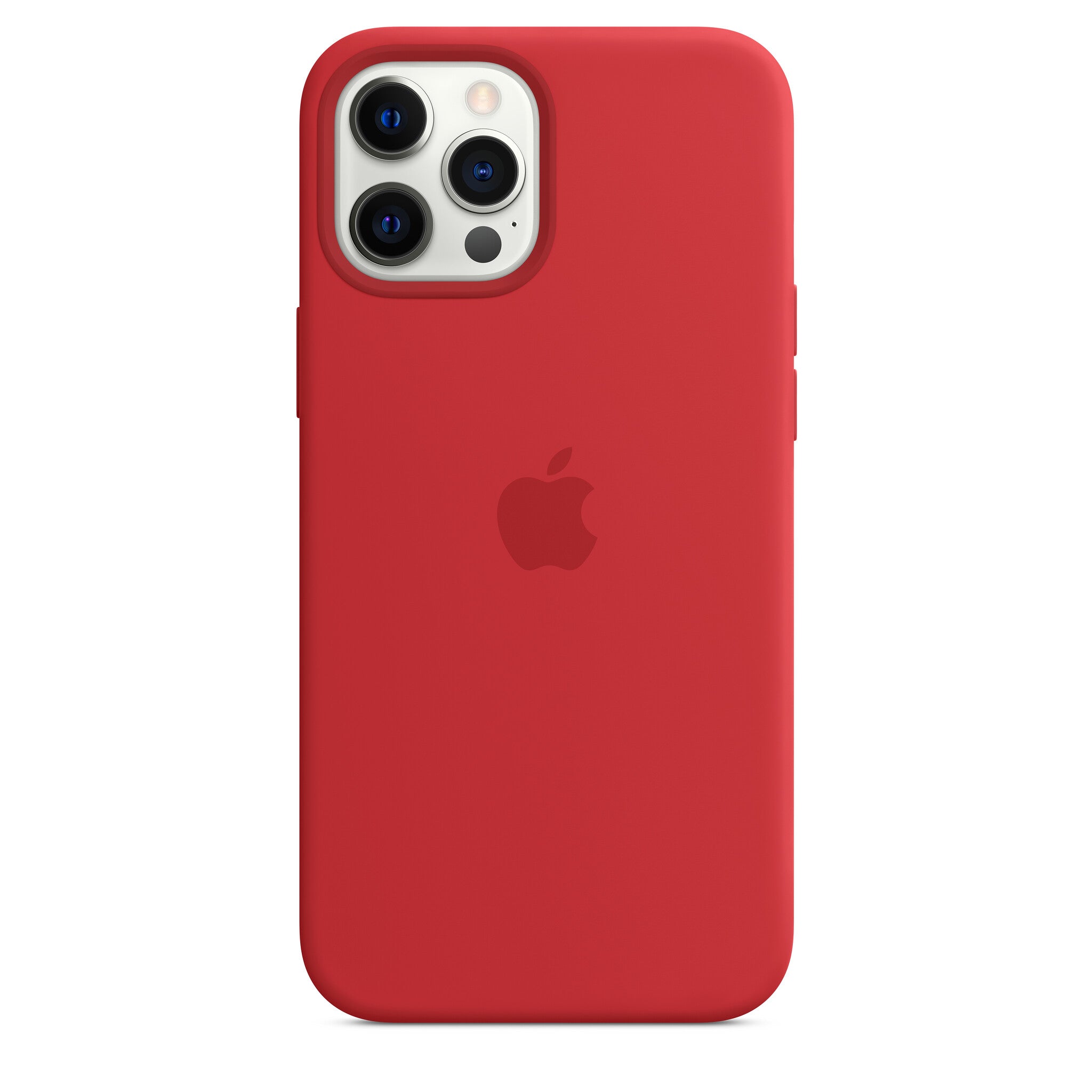 Apple iPhone 12 Pro Max Silicone Case met MagSafe - (PRODUCT)RED