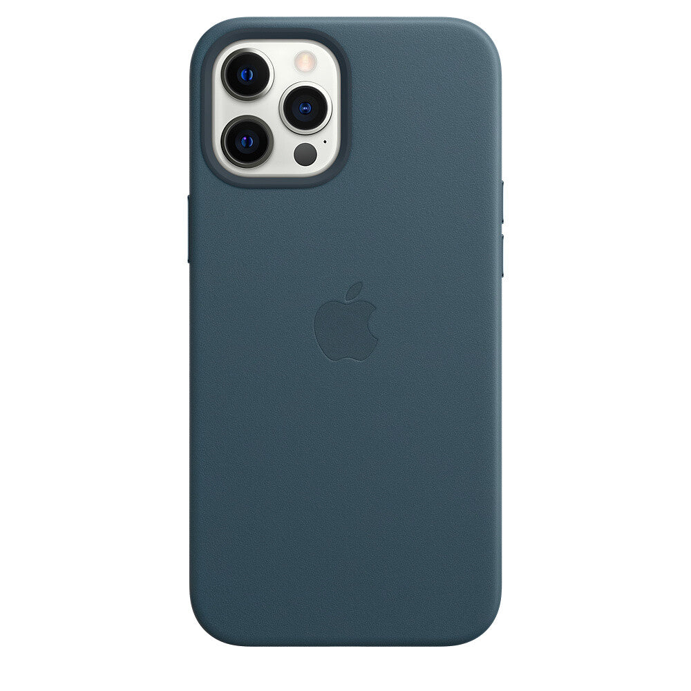 Apple iPhone 12 Pro Max Leather Case met MagSafe - Baltic Blue