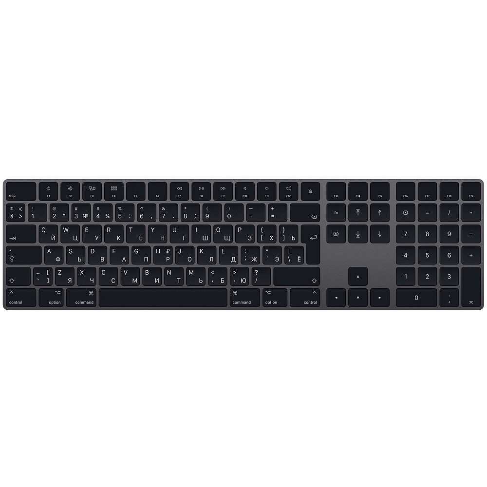 Apple Magic Keyboard - QWERTY - met numeriek toetsenbord - Russisch - Spacegrijs