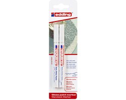 Edding 780/2 Paint Marker Set of 2 - Round Nib 0.8 mm - White