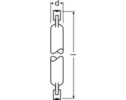 Osram halogen linear lamp - R7s 120W - 78 mm - 2900K warm white