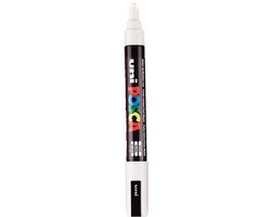 Verfstift - waterbasis conische punt medium - Wit