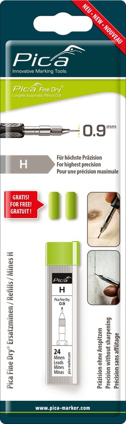 Pica 7050 Fine Dry Refill - 0.9 mm - marking pencil 7070 - blister