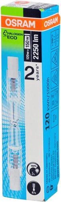 Osram halogeen staaflamp - R7s 120W - 78 mm - 2900K warm wit