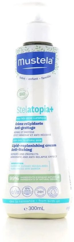 Mustela Stelatopia+ Lipid-replenishing Cream - Anti-itching - 300 ml