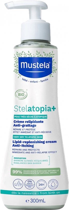 Mustela Stelatopia+ Lipid-replenishing Cream - Anti-itching - 300 ml