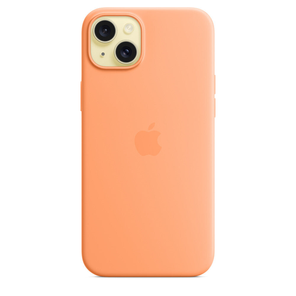 Apple iPhone 15 Plus Silicone Case met MagSafe - Oranje