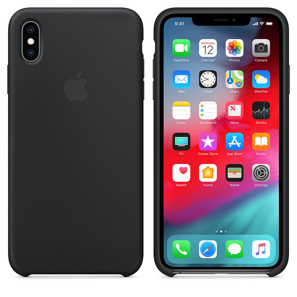 Apple iPhone Xs Max Silicone Case - Zwart