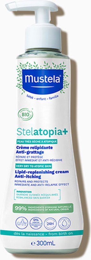 Mustela Stelatopia+ Lipid-replenishing Cream - Anti-itching - 300 ml