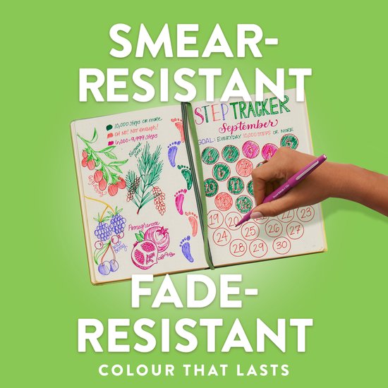 Paper Mate Flair viltstiften - medium punt 0,7 mm - Zwart - 5 stuks