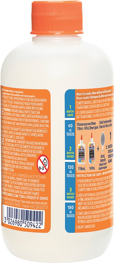 Elmer's slijmactivator - tovervloeistof 259 ml - uitwasbaar en kindvriendelijk