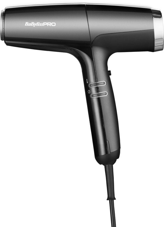 BaBylissPRO Falco föhn - 2000 W high-speed digitale motor - 244 km/h - 70 dB - 388 g - inclusief diffuser en opzetstukken