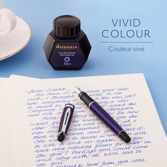 Waterman vulpeninkt - Serenity Blue - inktpot 50 ml