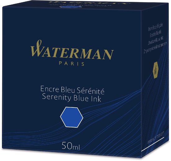 Waterman vulpeninkt - Serenity Blue - inktpot 50 ml