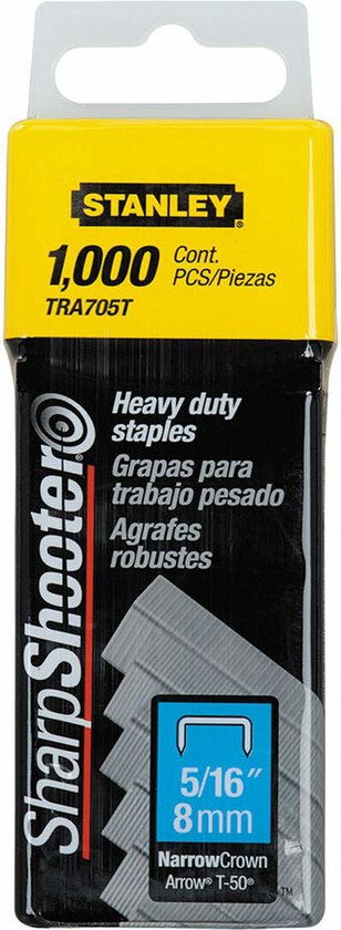 Stanley staples - type G 8 mm - 1000 pieces