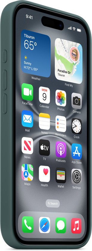 Apple iPhone 16 Plus hoesje - siliconen MagSafe - Lake Green