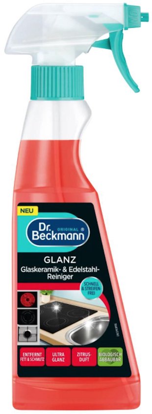 Dr. Beckmann Shine cleaning spray - glass ceramic & stainless steel - lemon scent - 250 ml