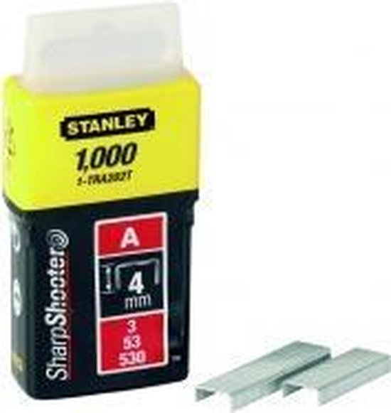 Stanley nieten - type A 4 mm - 1000 stuks