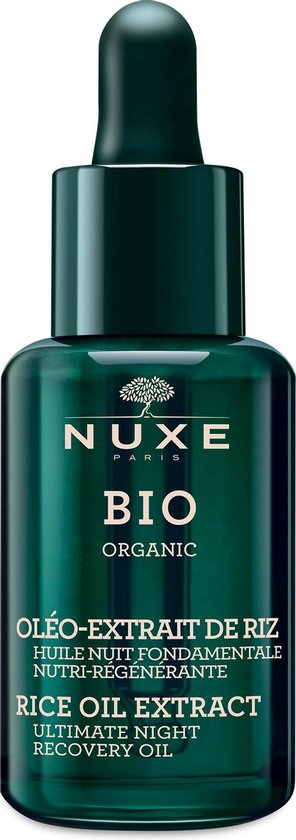 Nuxe BIO night recovery oil - rijstolie extract - 30 ml