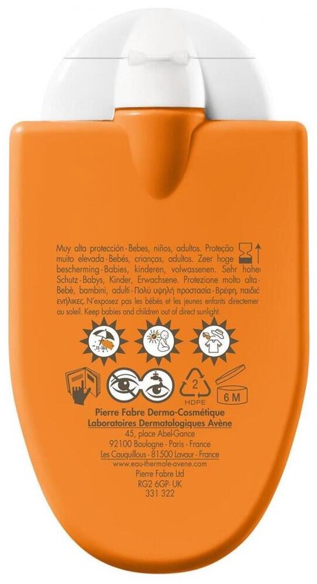 Avène Reflex Familie zonnebrand - SPF 50+ - gezicht en lichaam - gevoelige huid