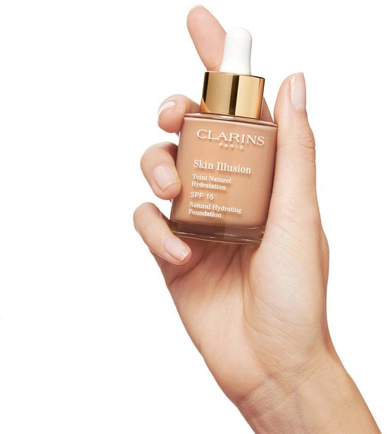 Clarins Skin Illusion Teint Naturel Hydratation foundation - SPF 15 - 110 Honey - 30 ml