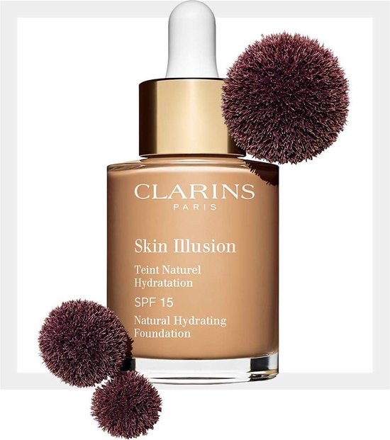 Clarins Skin Illusion Teint Naturel Hydratation foundation - SPF 15 - 110 Honey - 30 ml