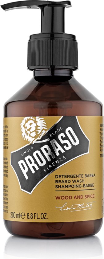 Proraso Wood and Spice baardshampoo - 200 ml