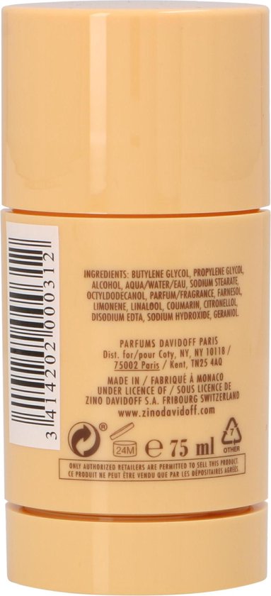 Davidoff Zino deodorant stick - oriëntaals houtig - 75 ml