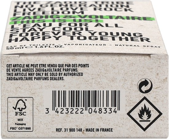 Zadig & Voltaire This is Us! L'Eau eau de toilette - unisex - 50 ml