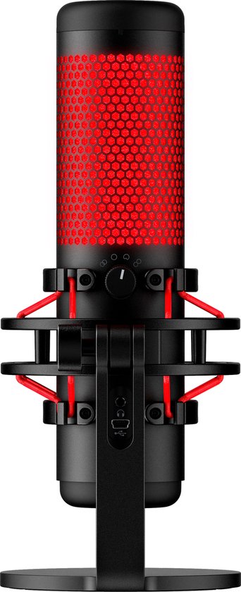 HyperX QuadCast streaming microfoon - PS4/Windows/Mac - Rood
