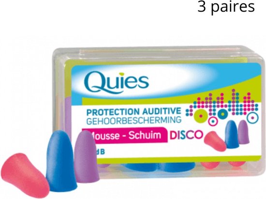 Quies gehoorbescherming - schuim oordopjes - Disco