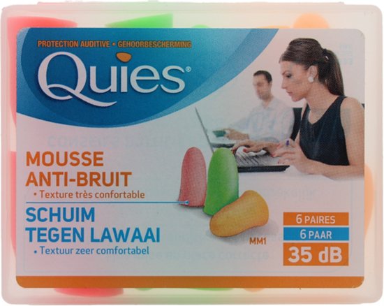 Quies oordoppen - schuim - set van 3 paar