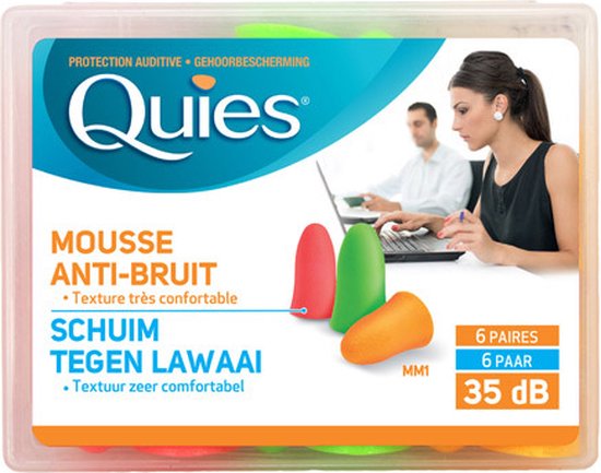Quies oordoppen - schuim - set van 3 paar