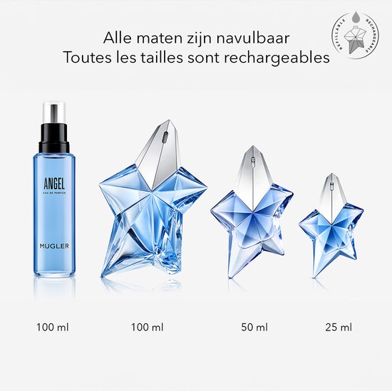 Mugler Angel eau de parfum - amberachtig voor vrouwen - navulbaar - 50 ml