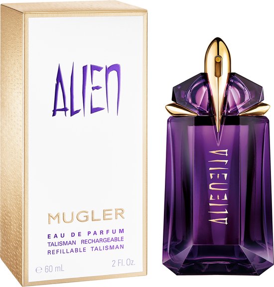 Mugler Alien eau de parfum - navulbaar voor dames - bloemig houtachtig amberachtig - 60 ml